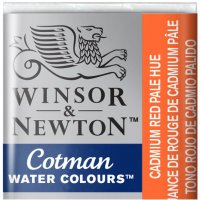 قرص آبرنگ وینزور (Winsor) سری Cotman رنگ CAD RED PALE HUE
