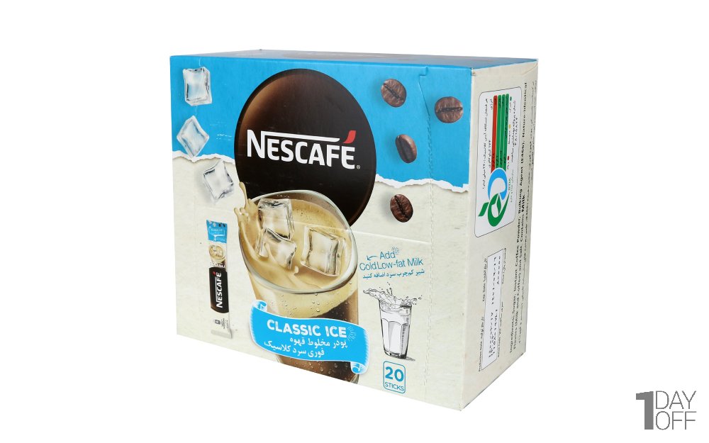 کافی‌میکس سرد کلاسیک نسکافه (NESCAFE) بسته 20 عددی مقدار هر عدد 20 گرم