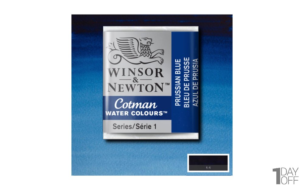 قرص آبرنگ وینزور (Winsor) سری Cotman رنگ PRUSSIAN BLUE