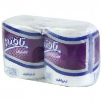 دستمال توالت سه‌لایه تافته بسته 2 رول
