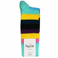جوراب هپی‌ساکس (Happy Socks) کد 6602 سری راه‌راه رنگارنگ
