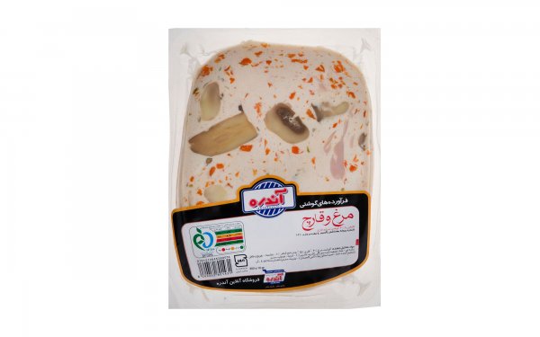 کالباس مرغ و قارچ 60 درصد آندره مقدار 300 گرم  