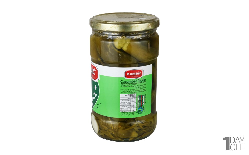 کنسرو خیارشور درجه یک کامبیز مقدار 660 گرم