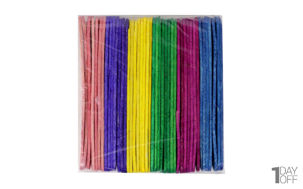 چوب بستنی کوچک رنگی بسته 45 عددی 