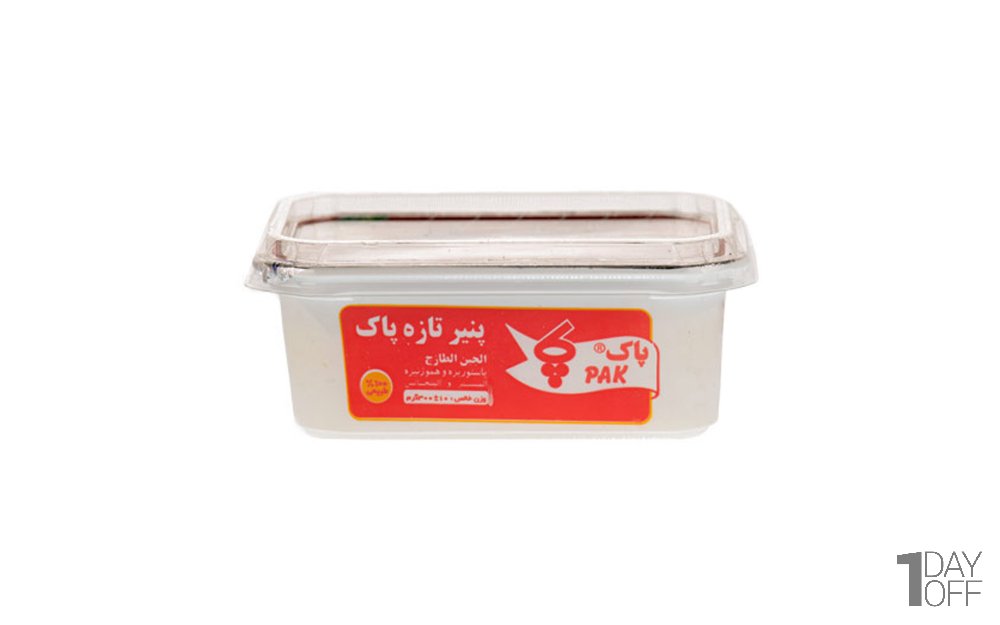 پنیر تازه پاک مقدار 300 گرم