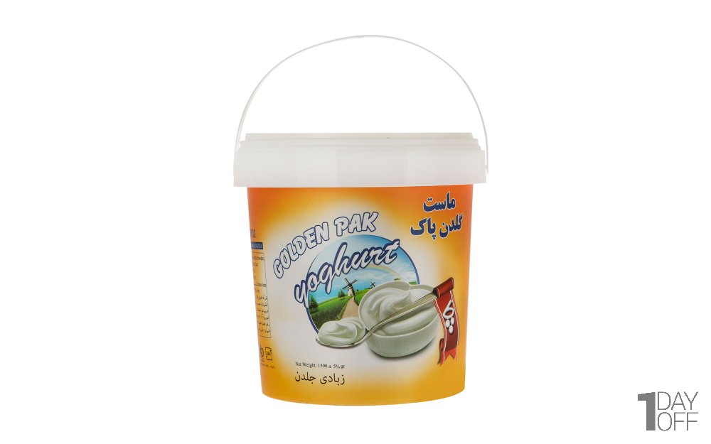 ماست پرچرب گلدن پاک مقدار 1.5 کیلوگرم