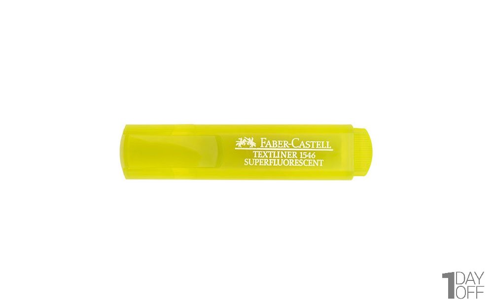 ماژیک علامت‌زن فابر کاستل (Faber Castell) مدل Superfluorescent رنگ زرد فسفری