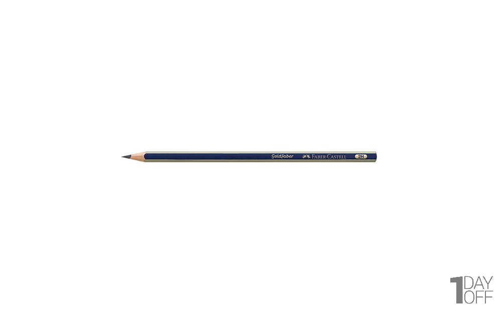 مداد مشکی فابر کاستل (Faber Castell) مدل Goldfaber نوع 2H