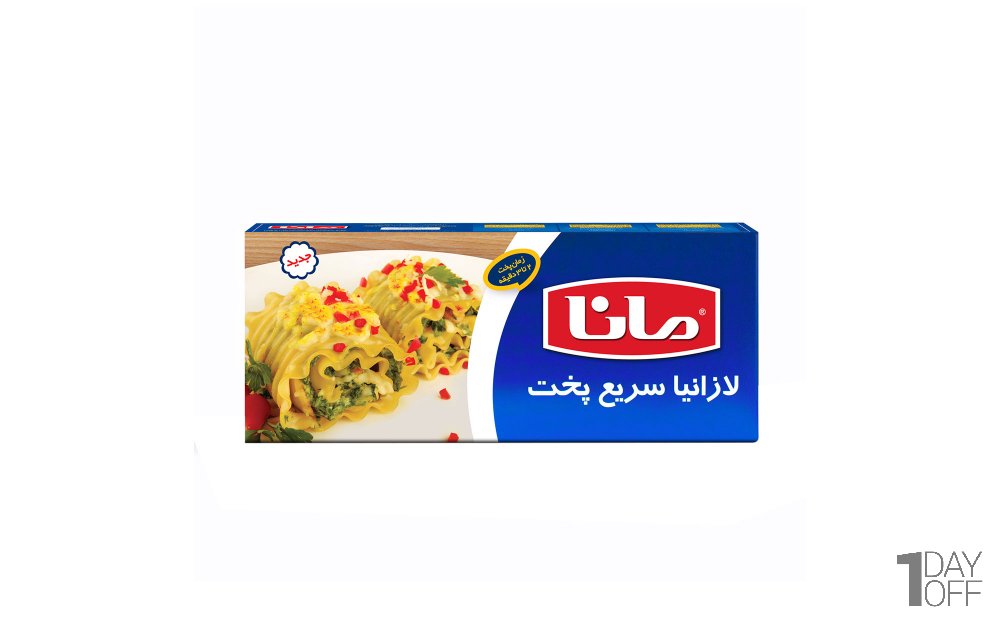لازانیا سریع پخت مانا مقدار 450 گرم