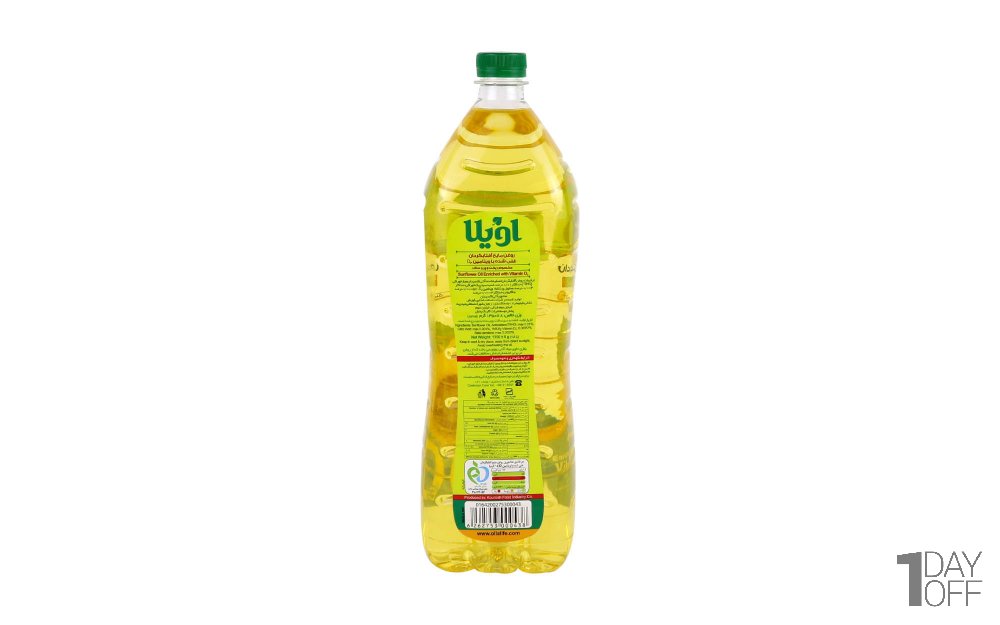 روغن مایع آفتاب گردان اویلا مقدار 1.5 لیتر