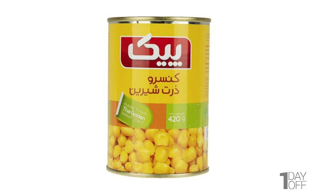 کنسرو ذرت شیرین پیک مقدار 420 گرم