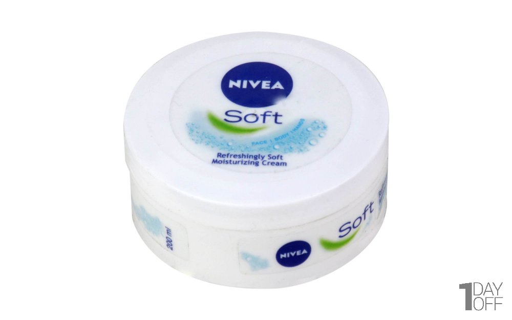 کرم مرطوب‌کننده حاوی روغن جوجوبا و ویتامین E نیوا (Nivea) مدل Soft مقدار 200 میلی‌لیتر