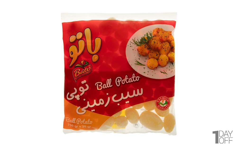  سیب‌زمینی توپی منجمد باتو مقدار 750 گرم