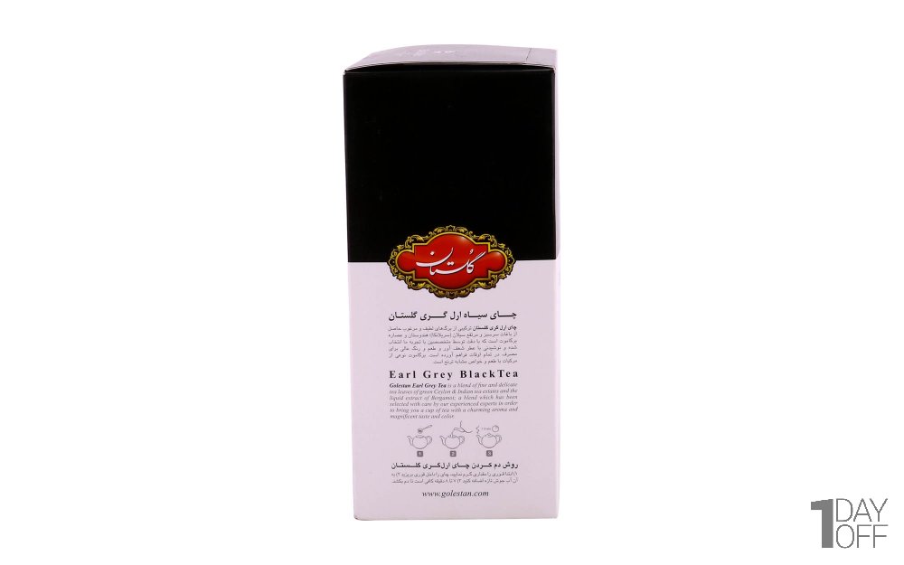 چای سیاه ارل‌گری (معطر) گلستان مقدار 500 گرم