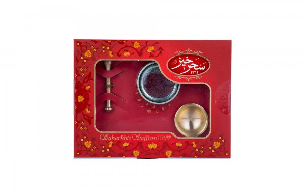 زعفران سرگل سحرخیز طرح خاتم کادویی مقدار 1 گرم