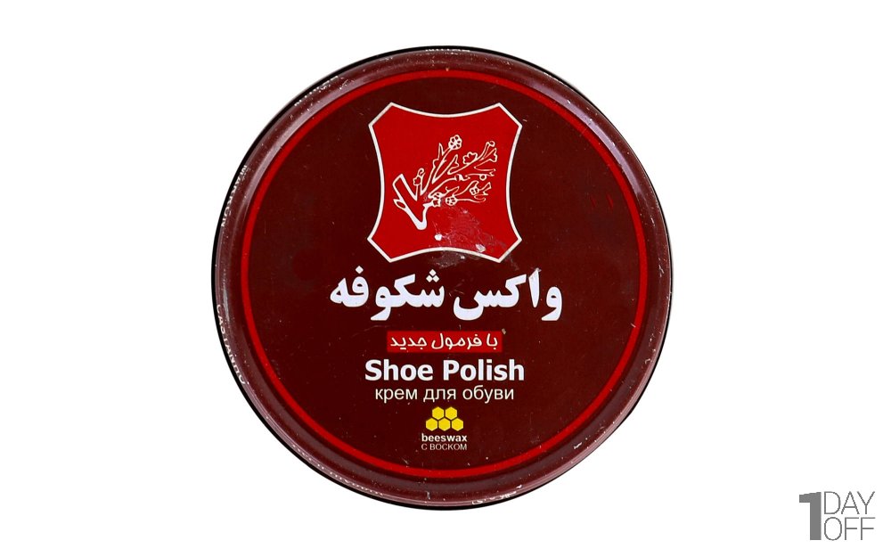 واکس کفش رنگ قهوه‌ای شکوفه مقدار 100 میلی‌لیتر