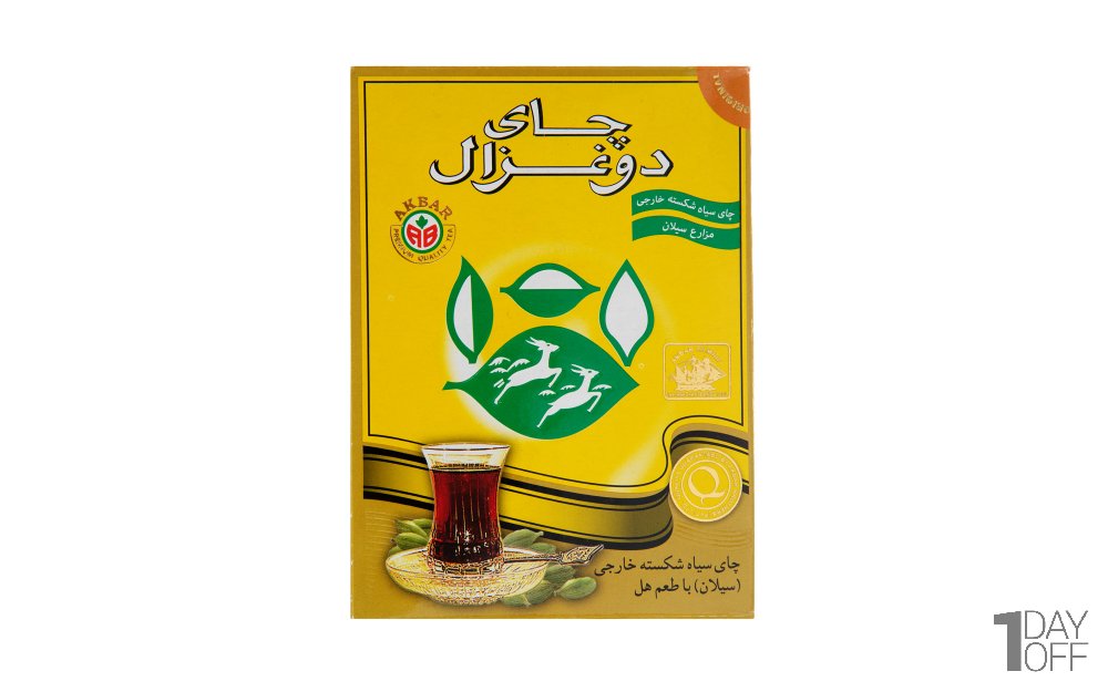 چای سیاه شکسته با طعم هل مزارع سیلان دوغزال مقدار 100 گرم