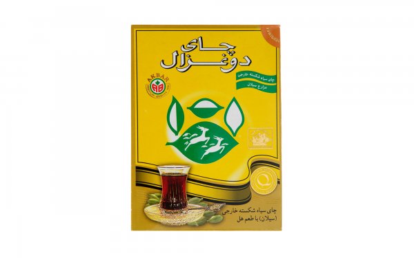 چای سیاه شکسته با طعم هل مزارع سیلان دوغزال مقدار 100 گرم