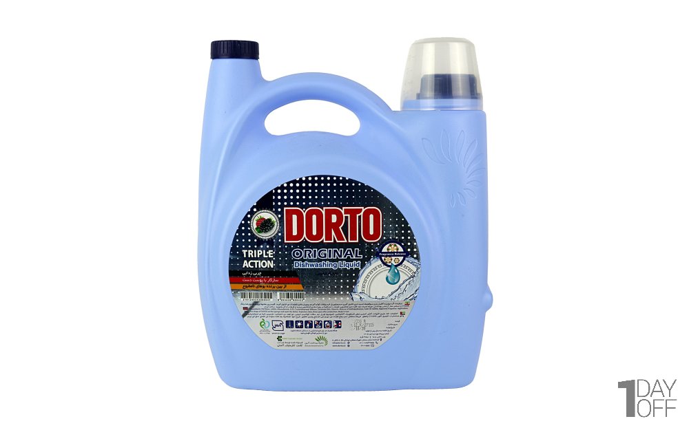 مایع ظرفشویی با رایحه تمشک دورتو مقدار 3750 گرم