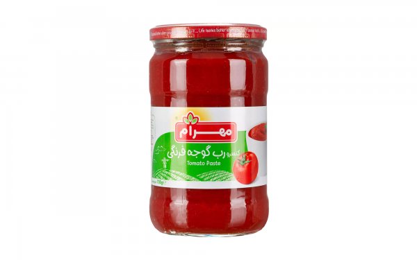 رب گوجه فرنگی شیشه‌ای مهرام مقدار 700 گرم