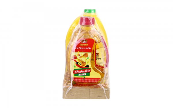 بسته روغن سرخ‌کردنی و روغن پخت و پز شیررضا مقدار هر بسته روغن 1.8 لیتر