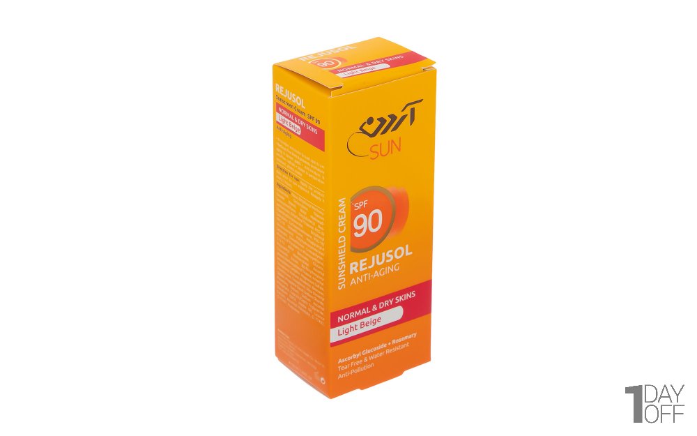 کرم ضدآفتاب SPF90 رنگی آردن مدل Light Beige مقدار 50 میلی‌لیتر
