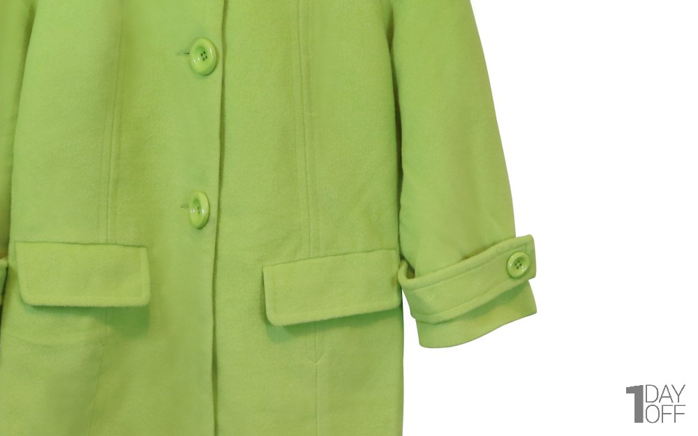 پالتو زنانه سبز روشن اسینا (ESINA) کد 7 سایز S