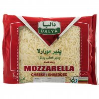 پنیر پیتزا موزارلا رنده شده پرچرب دالیا مقدار 1 کیلوگرم