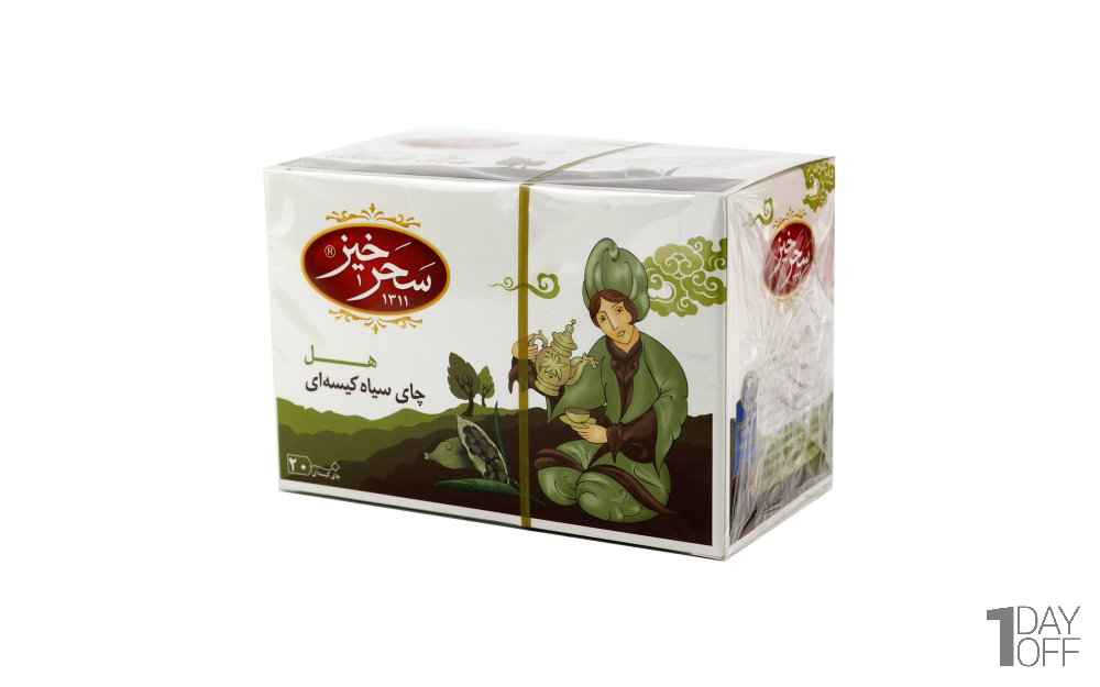 چای سیاه کیسه‌ای هل سحرخیز بسته 20 عددی 