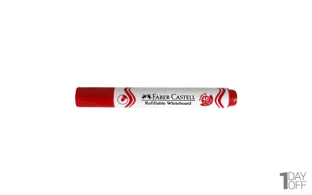 ماژیک وایت برد نوک گرد فابر کاستل (Faber Castell) رنگ قرمز