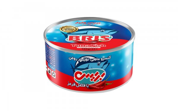 کنسرو ماهی تون در روغن با فلفل بریس مقدار 180 گرم