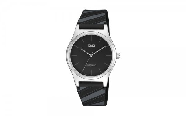 ساعت Q&Q مدل QC10J332Y بند سیلیکونی مشکی و خاکستری