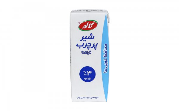 شیر پرچرب فرادما 3 درصد چربی کاله مقدار 200 میلی‌لیتر