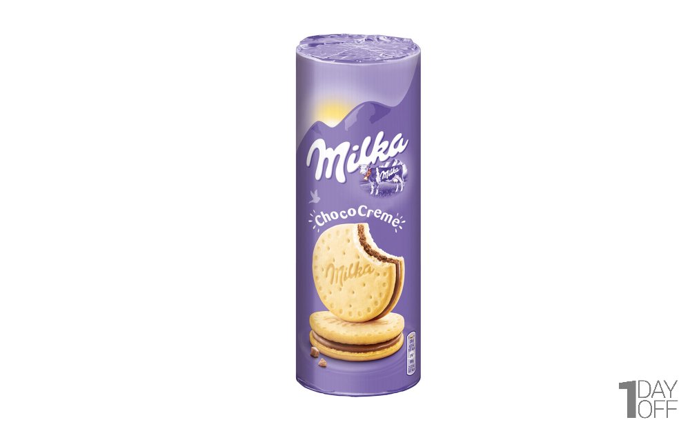 ویفر کرمدار با طعم شکلاتی میلکا (Milka) مدل Choco Creme مقدار 260 گرم