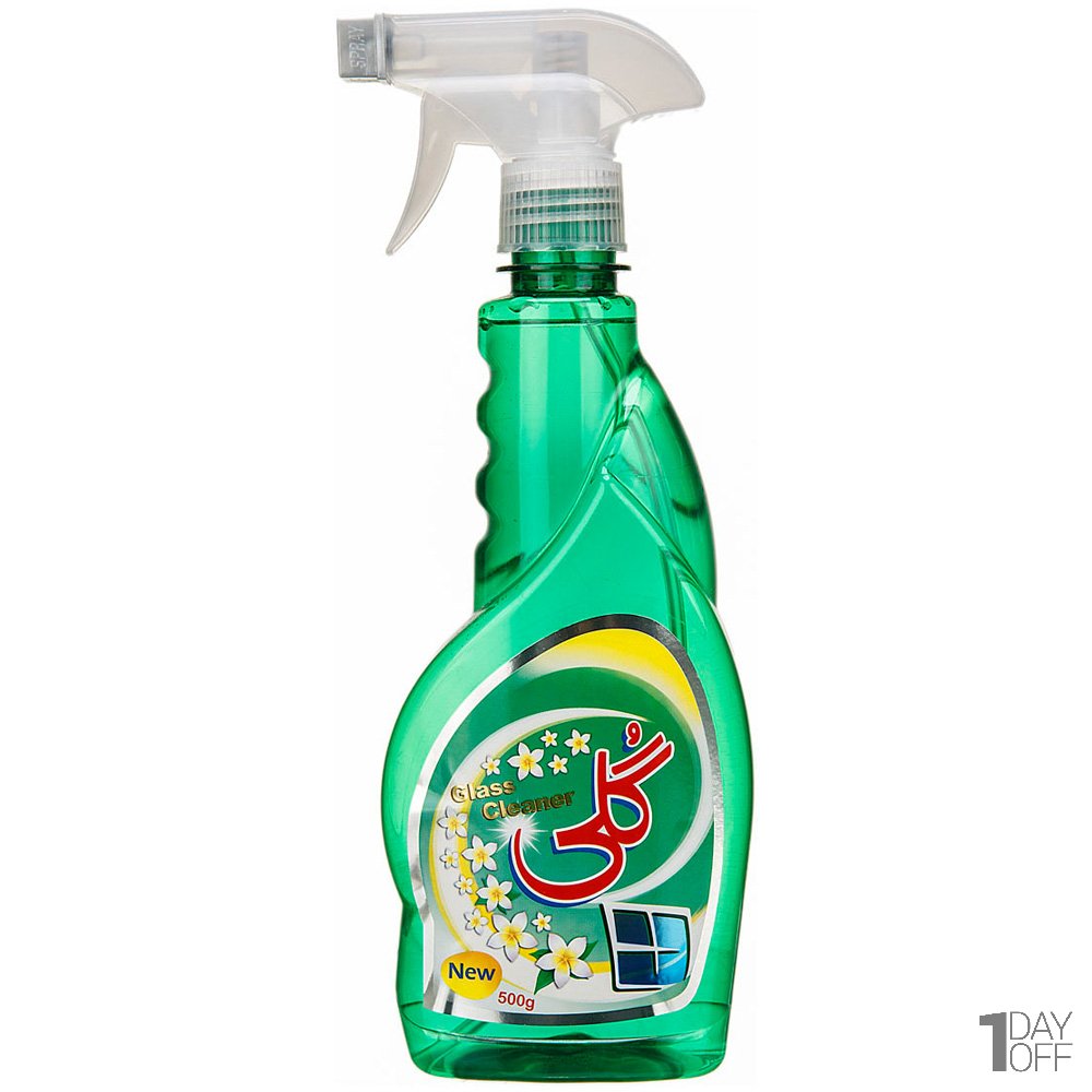 شیشه پاک‌کن سبز گلی مقدار 500 گرم 