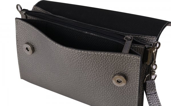 کیف دودی نقره‌ای طرح ROSE MERRY PARIC