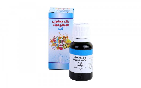 رنگ خوراکی آمیتیدا مقدار 50 گرم رنگ آبی