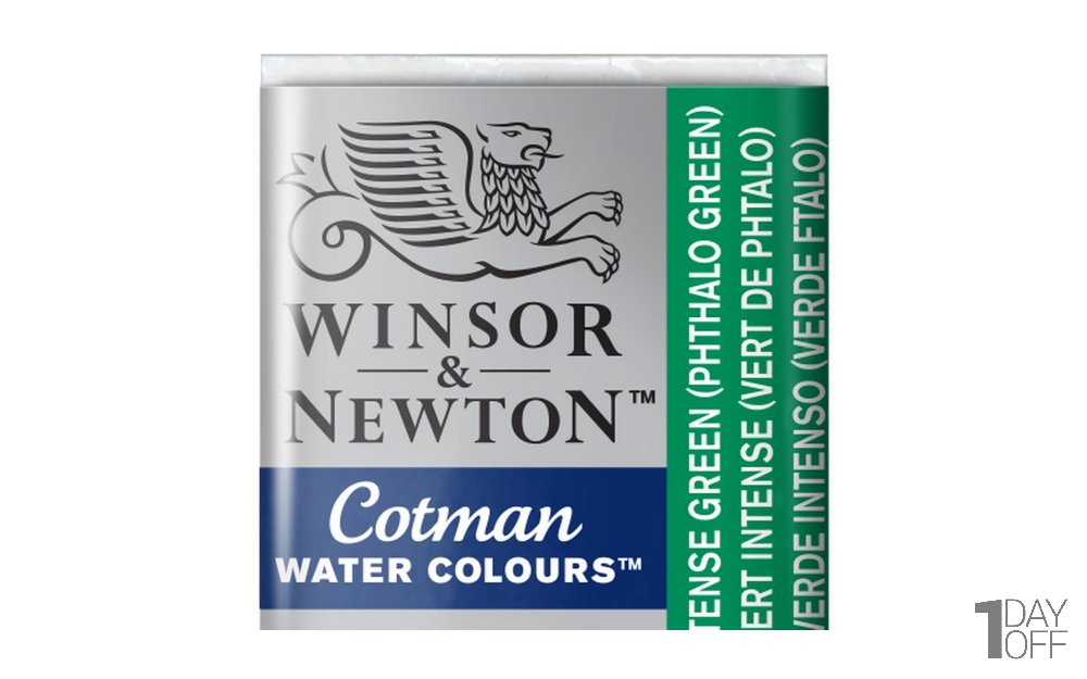 قرص آبرنگ وینزور (Winsor) سری Cotman رنگ INTENSE GREEN