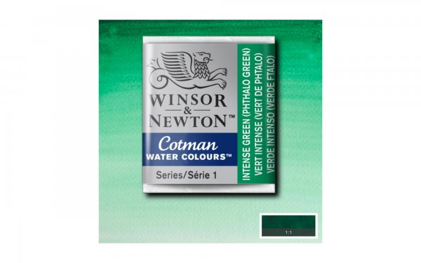 قرص آبرنگ وینزور (Winsor) سری Cotman رنگ INTENSE GREEN