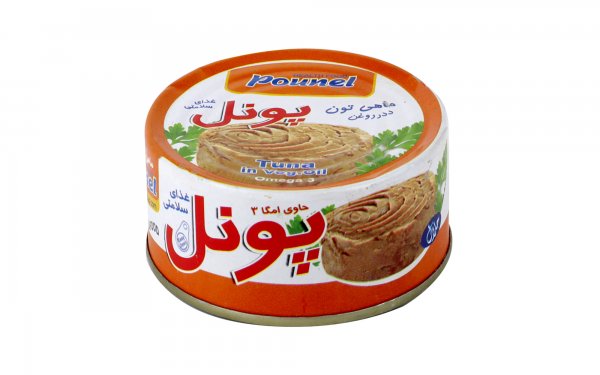 کنسرو ماهی تن در روغن پونل مقدار 180 گرم