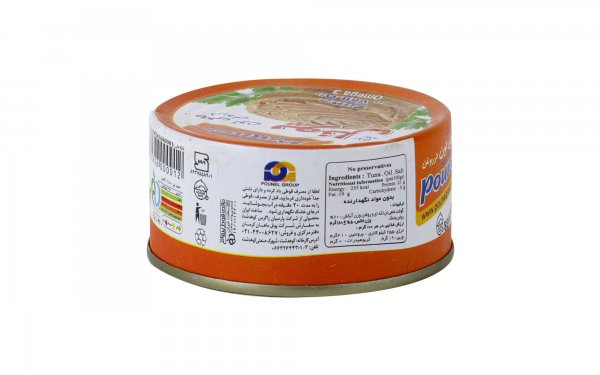 کنسرو ماهی تن در روغن پونل مقدار 180 گرم