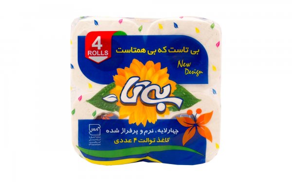 دستمال توالت چهارلایه بیتا بسته 4 رول