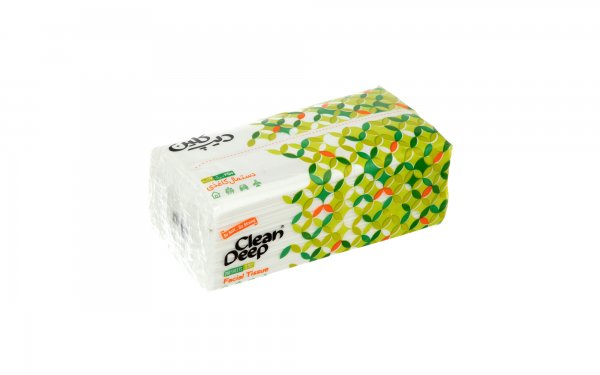 دستمال کاغذی دولایه دیپ کلین سبز بسته 250 برگ 