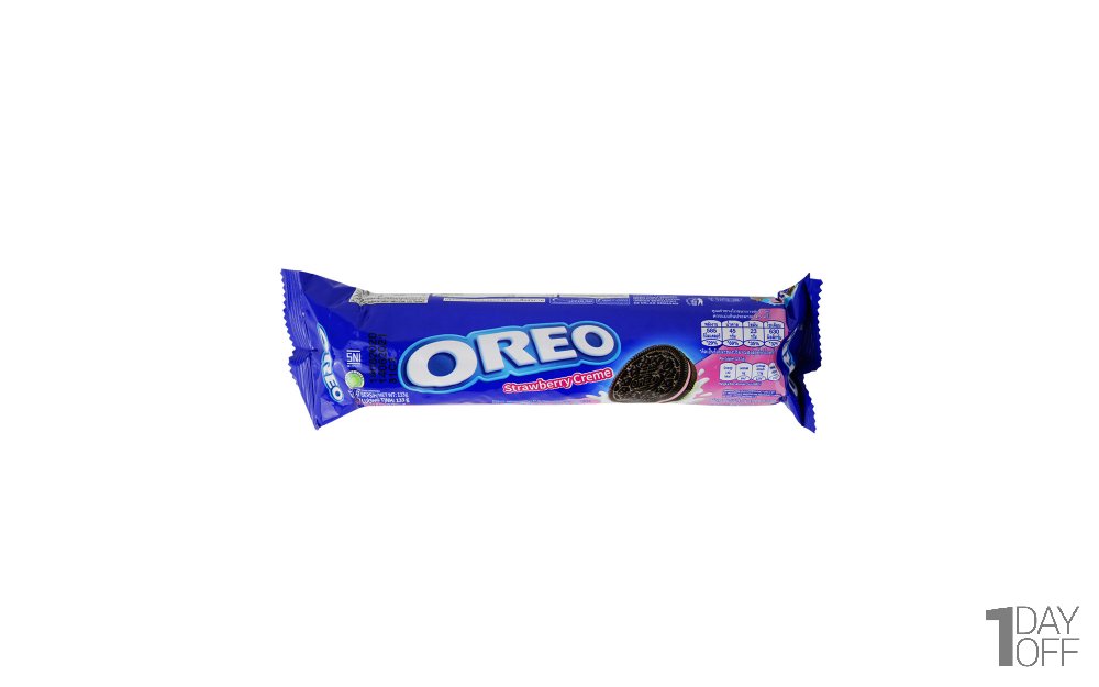 بیسکویت کرم‌دار توت‌فرنگی اورئو (Oreo) مقدار 133 گرم