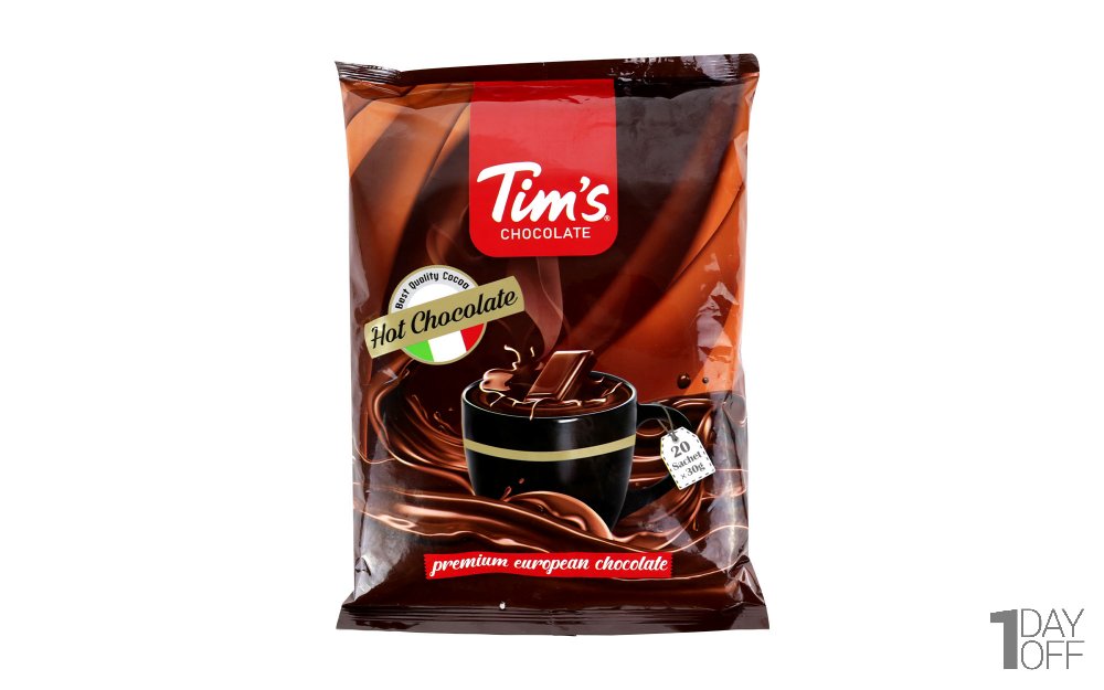 هات چاکلت تیمز (Tims) بسته 20 عددی