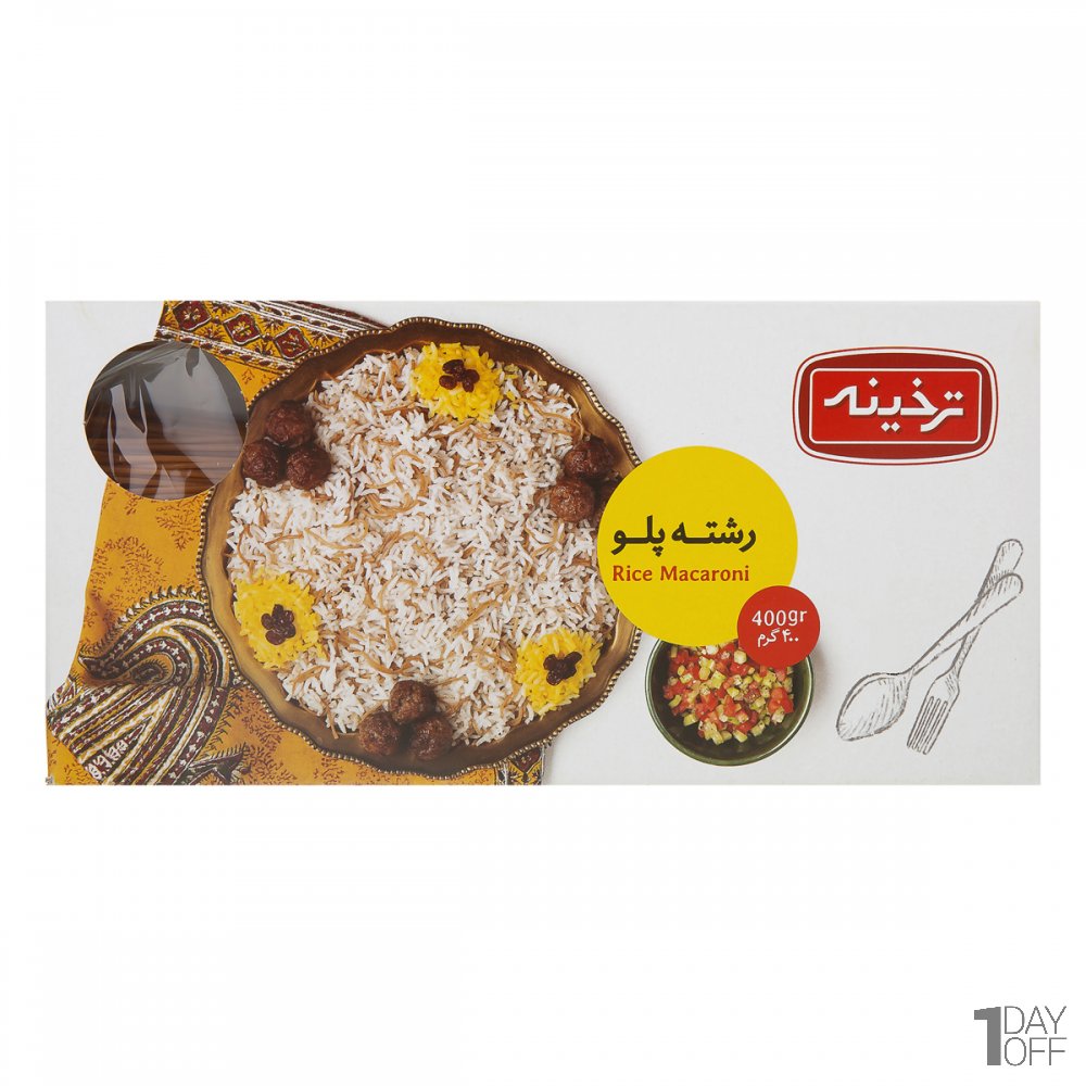 رشته پلویی ترخینه مقدار 400 گرم