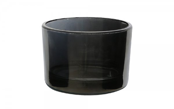 جاشمعی استوانه طرح آینه‌ای دودی ابعاد 5 در 7 سانتی‌متر بسته 1 عددی