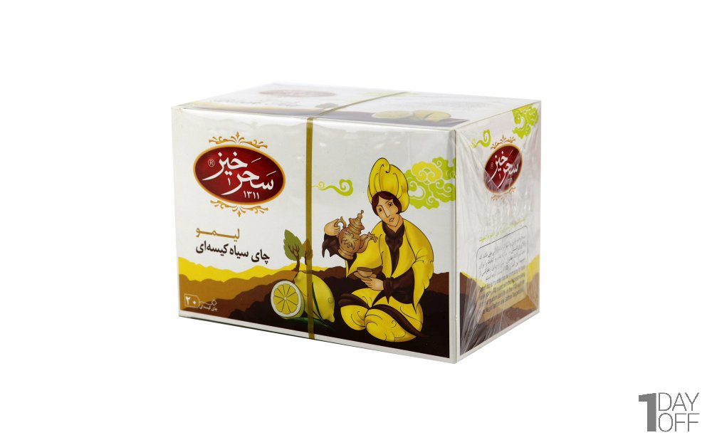 چای سیاه کیسه‌ای لیمو سحرخیز بسته 20 عددی