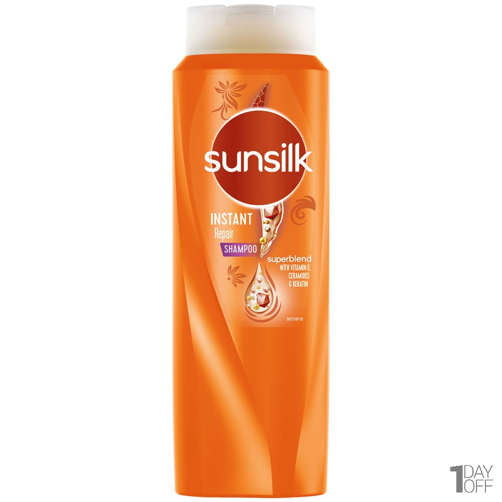 شامپو موهای آسیب دیده سان‌سیلک (Sun Silk) مقدار 600 میلی‌لیتر