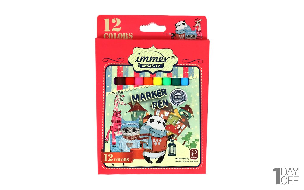 ماژیک 12 رنگ ایمر (Immer) مدل JM645 